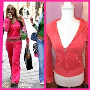 💕Y2K HOT PINK JUICY COUTURE TERRYCLOTH HOODIE💖